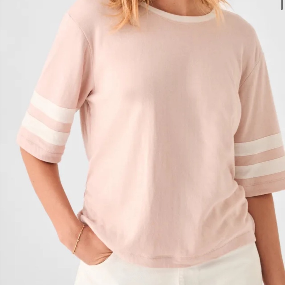 Faherty Cloud Varsity Soft Short Sleeve Tee